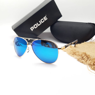 ใหม่ POLICE 1382 เลนส์โพลาไรซ์ สีฟ้า ไซซ์ 61-11-135