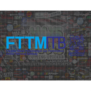 สติกเกอร์ตัด FTTM ITB ขนาด 21.5 ซม. สําหรับรถยนต์