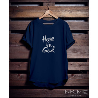 เสื้อยืดแขนสั้น พิมพ์ลาย Hope IN GOD UNISEX SABLON สําหรับผู้ชาย