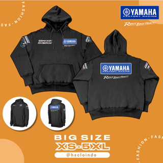 เสื้อแจ็กเก็ตกันหนาวลําลอง มีฮู้ด ผ้าฟลีซ ลาย YAMAHA Getting In Front Revs Your Heart ขนาดใหญ่ สําหรับผู้ชาย และผู้หญิง ไซซ์ XS S M L XL XXL 3XL 4XL 5XL