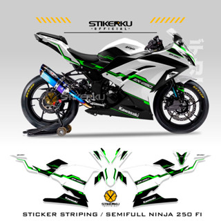 สติกเกอร์ ลาย NINJA250 FI 39Th MOTIF STICKER STOCK DECALS SEMIFULL STICKER STRIP รถจักรยานยนต์ กราฟิก 2013-2017