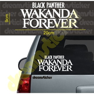 สติกเกอร์ ลาย Black Panther Wakanda Forever สําหรับติดตกแต่ง