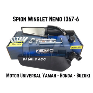 Nemo GMA 1367-6 กระจกนูน CNC NMAX 155 AEROX 155 VARIO OLD XMAX PCX 150 160 อเนกประสงค์