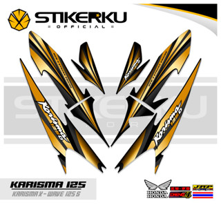 สติกเกอร์ ลาย Charisma 125th MOTIF Charisma STICKER X 125 D พร้อมส่ง DECALS Variations STRIKER Contemporary Charisma SIKER Unique ORI Stickersimple STRIPING Motocycle Trim WAVE 125s SUPRA Father stickerkustore