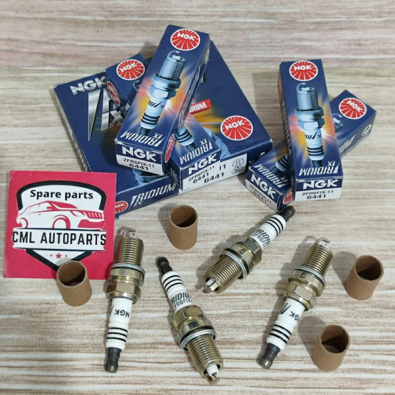 IRIDIUM SPARK PLUG NGK ZFR6FIX-11 6441 HONDA JAZZ MOBILIO BRV FREED HRV