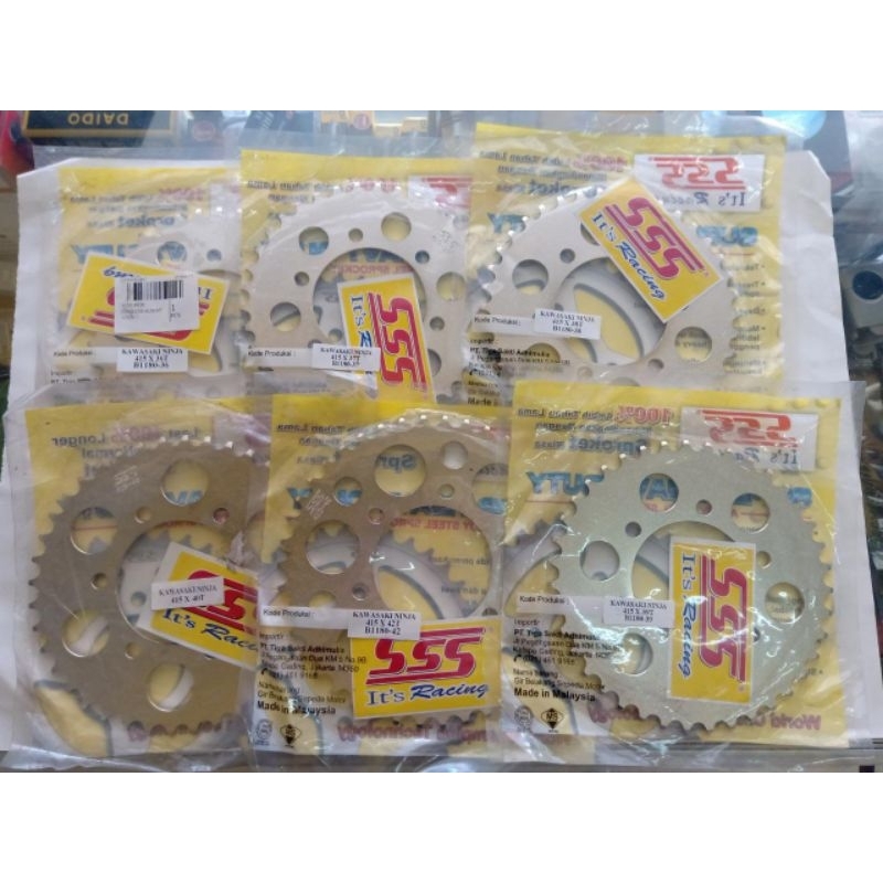 เกียร์หน้าและเกียร์ด้านหลัง SSS NINJA R RR SS 415 - 13T 14T 15T 415 - 36T 37T 38T 39T 40T 41T 42T GE