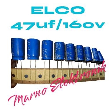 Elco 47UF-160V 47UF/160V 47 MICRO 160V 47/160V 47UF 160V คุณภาพดี