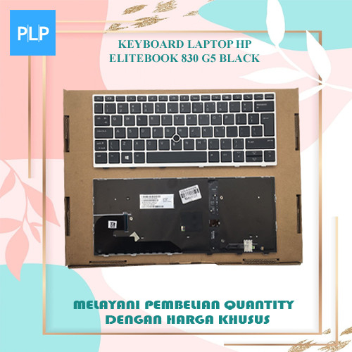 คีย์บอร์ดสีดํา HP EliteBook 830G5