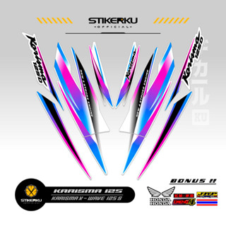 สติกเกอร์ ลาย Charisma STRIPING 125s 125s KARISMA STICKER 125s KARISMA STICKER DECALS Variations STRIKER Contemporary Charisma SIKER Unique ORI Stickersimple STRIPPING Motocycle Trim WAVE 125s SUPRA Father stickerkudecall