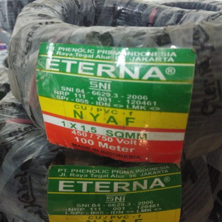 Eterna NYAF สายเคเบิลไฟเบอร์ 1x1.5 1x1.5 1 ม้วน 100 เมตร 100 เมตร