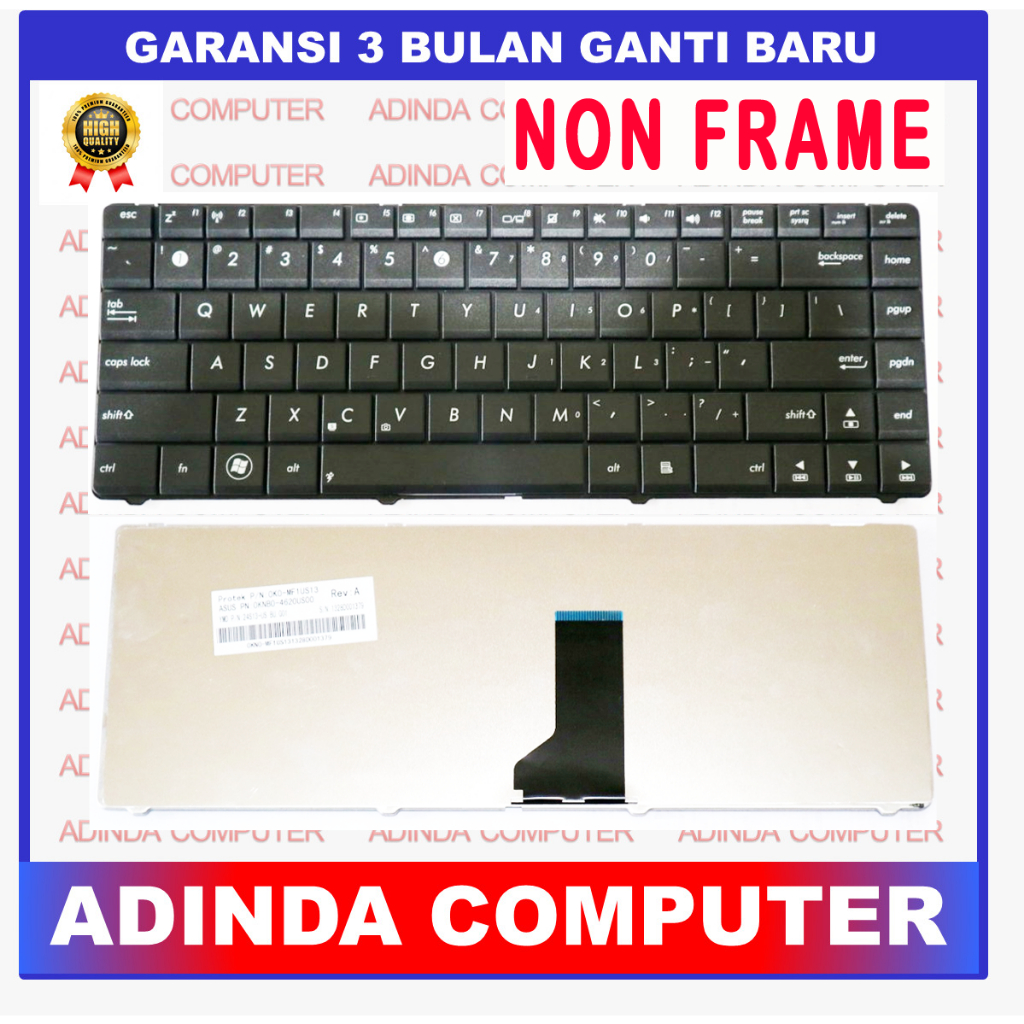 Asus K42 X44 X44H X44C X45C X43 X43S K84 K84C K84H K84HR K84HY K84L K84LY A84BY A84E A84S แป้นพิมพ์แ