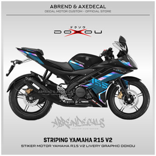 สติกเกอร์ ลายกราฟฟิค R15 V2 DOXOU สําหรับติดตกแต่งรถจักรยานยนต์ YAMAHA R15 V2 พร้อมส่ง