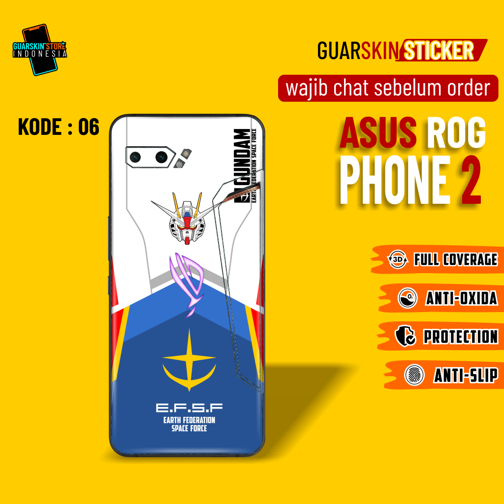 Guarskin ฟิล์มกันรอยหน้าจอ สําหรับ Asus ROG Phone 2 Motifs 06-10 2. ชิ้น