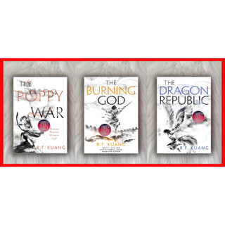 ปกแข็ง The Poppy War Trilogy โดย R.F. Kuang (The Poppy War, The Dragon Republic &amp; The Burning God)