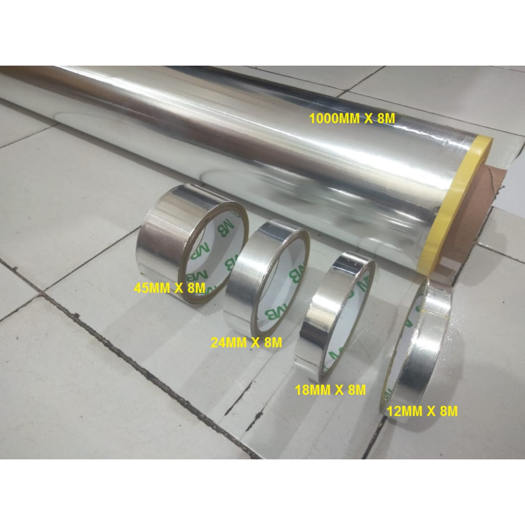 NB 125 ALUMINIUM เทปฟอยล์ 1000MMX8M