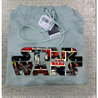 เสื้อฮู้ดดี้ พรีเมี่ยม ลาย BEAR X STAR WARS สีเขียวมิ้นท์ 280 ขนาด ไซซ์ M L XL XXL