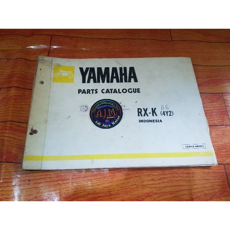 หายาก Yamaha Rxk Rx K 4Y2 Copian Catalog Part Book