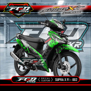 สติกเกอร์ ลายกราฟฟิค Supra X 125 Fi Modif Cool Supra X 125 Fi 002