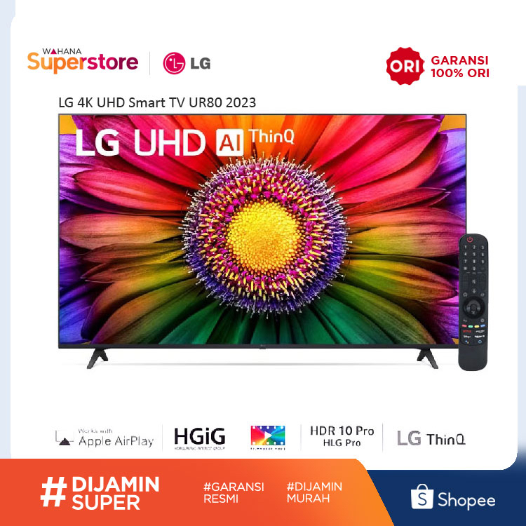 Lg 4K Smart UHD AI ThinQ TV UR80 43 นิ้ว - 43UR8050 | 43ur8050psb