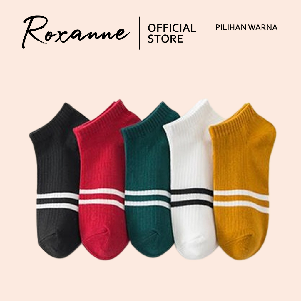 Roxanne ถุงเท้าผู้หญิงลายทางเกาหลี 0025
