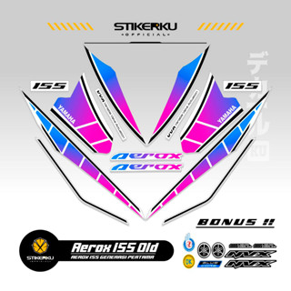 สติกเกอร์ ลาย OLD AEROX 155 VVA MOTIF OLD AEROX 155 VVA STICKER Unique AEROX 155 VVA STICKER AEROX 155 VVA STICKER STOCK DECAL LIST POLET Stickerkudecall