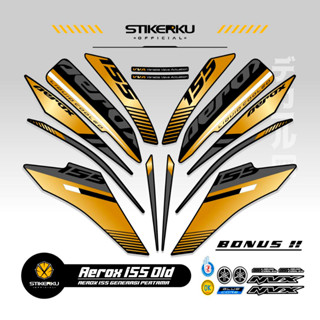 สติกเกอร์ ลาย OLD AEROX 155 VVA MOTIF 37 OLD AEROX 155 VVA AEROX 155 VVA STICKER AEROX 155 VVA STICKER STOCK DECAL LIST POLET Stickerkudecall