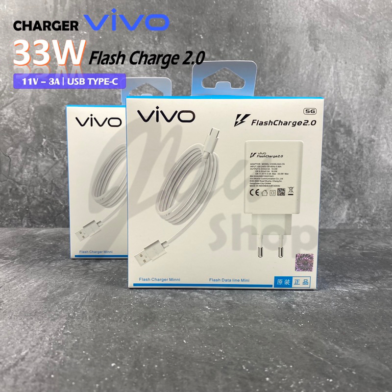 VIVO X30 X30 PRO X50 X50 PRO 33W Flash Charge 2.0 USB TYPE-C ของแท้ 100% 33WATT