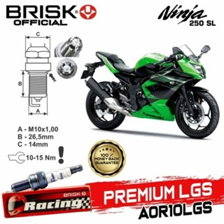 หัวเทียน AOR10LGS Ninja 250 Sl