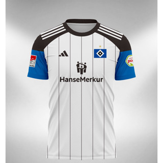 เสื้อกีฬาแขนสั้น ลายทีม Hamburg Home Away 3rd 2023 2024