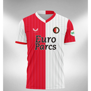 เสื้อกีฬาแขนสั้น ลายทีม Feyenoord Home 2023 2024