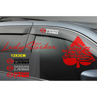 สติกเกอร์ตัดรางน้ํา สําหรับตกแต่งรถยนต์ nissan livina