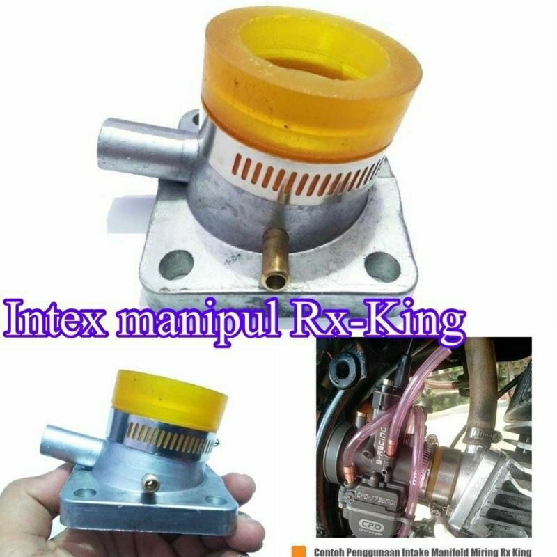 Intek Manifold / Intake Manipul Rx King คาร์บูเรเตอร์ ขนาด PE 28 / PWK 28