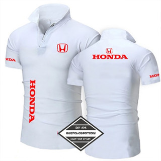 เสื้อโปโลแขนสั้น ลาย Honda MOTOR 0112 สําหรับผู้ชาย