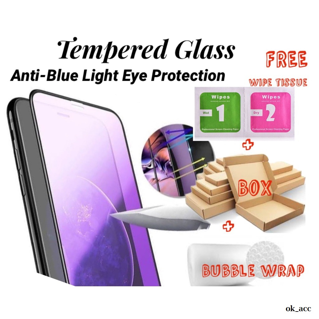 SAMSUNG BLกระจกนิรภัยป้องกันรังสีสีฟ้าสําหรับSamsung A41 A42 A50 A50s A51 A52 A52s A53 A54 A6 A6+ A6