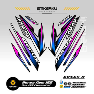 ใหม่ สติกเกอร์เชื่อมต่อ AEROX 155 เชื่อมต่อ MOTIF 36 COMBO COLOR พื้นฐาน สีดํา สติกเกอร์ AEROX 155 AEROX 155 เชื่อมต่อสติกเกอร์ AEROX 155 เชื่อมต่อลิสต์ เสา เสา ตัวแปร NVX สติกเกอร์ AEROX 155 เชื่อมต่อแล้ว DECAL Stickerkudecall