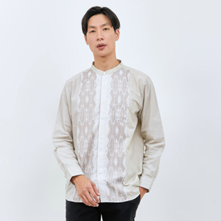 Kemeja M231 เสื้อเชิ้ตผู้ชาย Koko Long Cream 2826