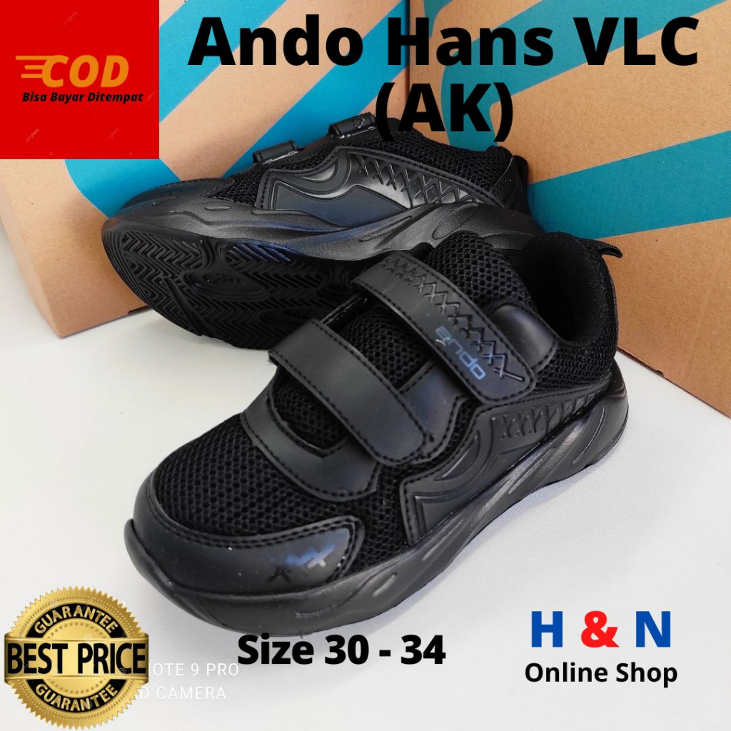 H &🌹n Online Shop - ANDO HANS VLC (AK🌹 รองเท ้ านักเรียนเด ็ ก - ขนาด 30-34 - UNISEX
