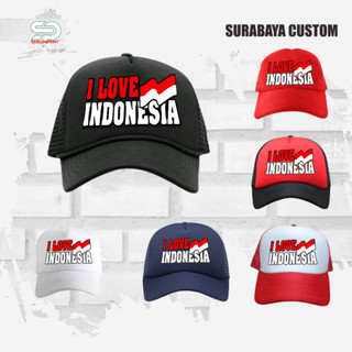 หมวก i love indonesia รุ่นใหม่ คุณภาพสูง พรีเมี่ยม