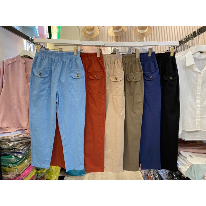 LINEN BUTTON 8976 PREEYA CLOSET BANGKOK ยี่ห้อ