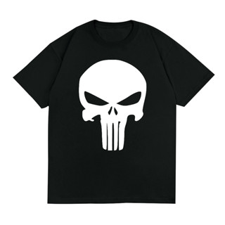 เสื้อยืด พิมพ์ลาย Marvel The Punisher