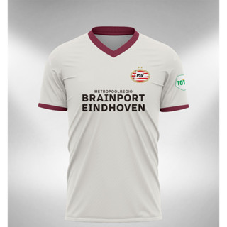 เสื้อกีฬาแขนสั้น ลายทีม Psv Away Jersey 2023 2024