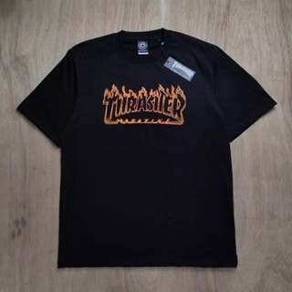 Thrasher RICHTER เสื้อยืด พรีเมี่ยม สีดํา และสีขาว