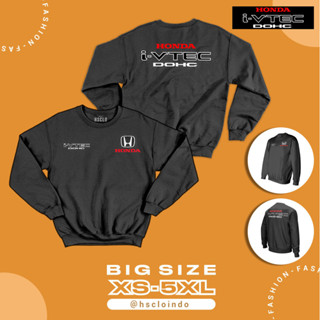 เสื้อแจ็กเก็ตกันหนาว คอกลม ผ้าฟลีซ ลาย HONDA DOHC I-VTEC I VTEC JDM Mugen Rally ขนาดใหญ่ XS S M L XL XXL 3XL 4XL 5XL