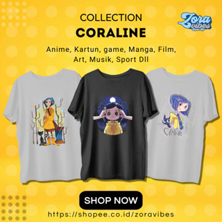 เสื้อยืด ผ้าฝ้าย ลาย Coraline ยุค 30