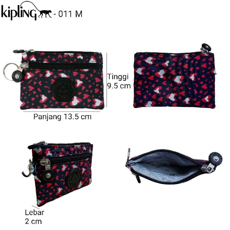 Kipling Brand Card And Coin Wallet Code 011 Patterned