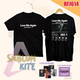 Rfj614 เสื้อยืด พิมพ์ลาย Kpop Love Me Again Taehyung vi การ์ด 5 ใบ