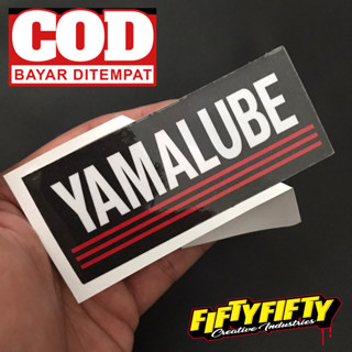 Yamalube สติกเกอร์ พิมพ์ลายเคลือบเงา สําหรับติดตกแต่งหมวกกันน็อค รถจักรยานยนต์ รถยนต์