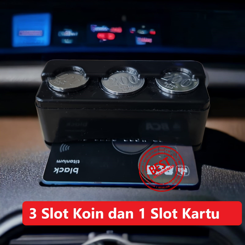 ที่จัดระเบียบเหรียญบัตรรถยนต์
