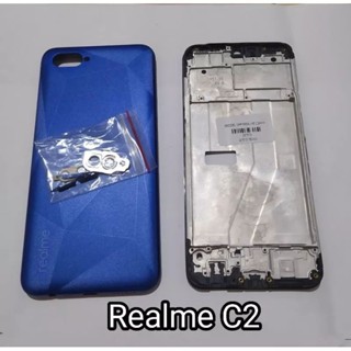 Cessing kesing kesing hausing Fullset Realme C2 Backdor + กรอบกระดูกกลาง