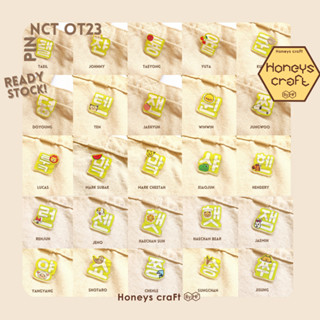 Honeys Craft - Pin NCT 127 Dream WayV OT23 - แท่งไฟริบบิ้นอะคริลิค สําหรับตกแต่งกระเป๋า หมวก เสื้อ KPOP